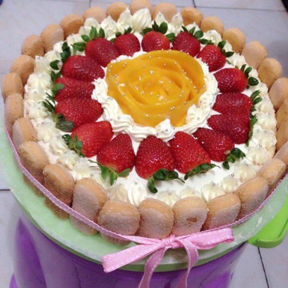 晓蔓v做的水果奶油【生日蛋糕】