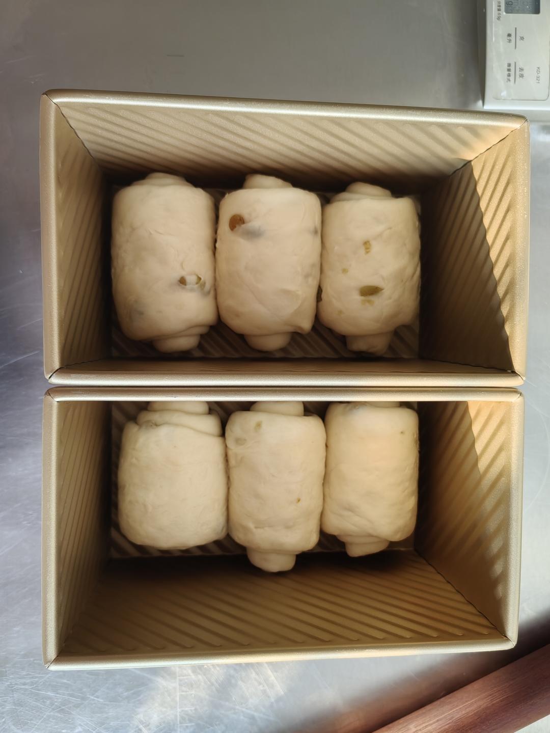 超柔软一发‼️奶香葡萄干手撕吐司『松软拉丝』