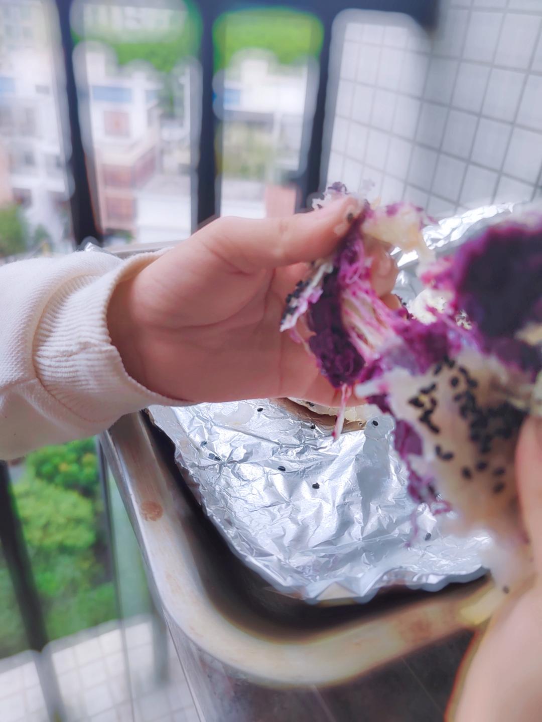 紫薯芝士手抓饼