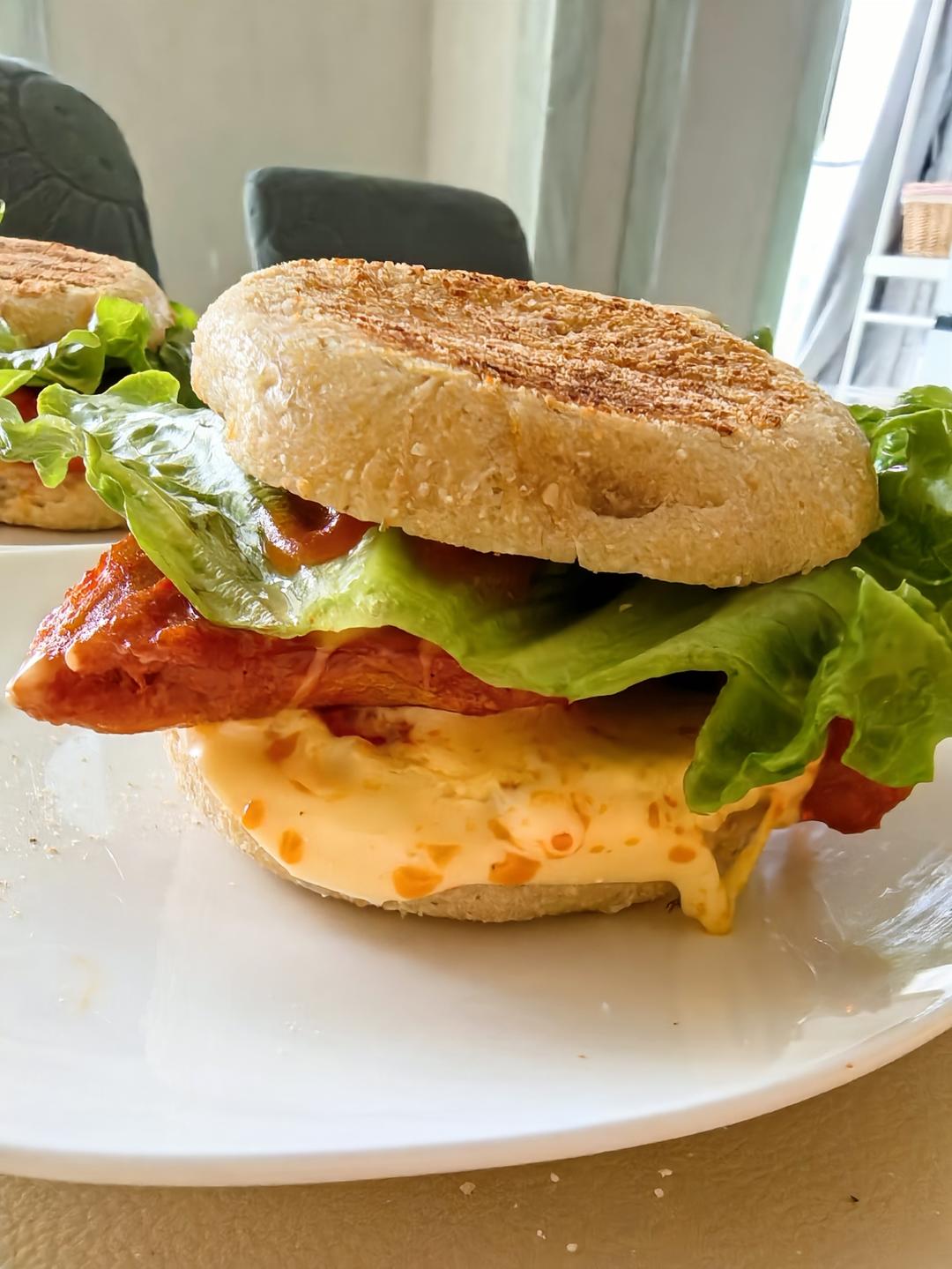 无糖无油全麦麦芬/简单好做好吃/一次发酵