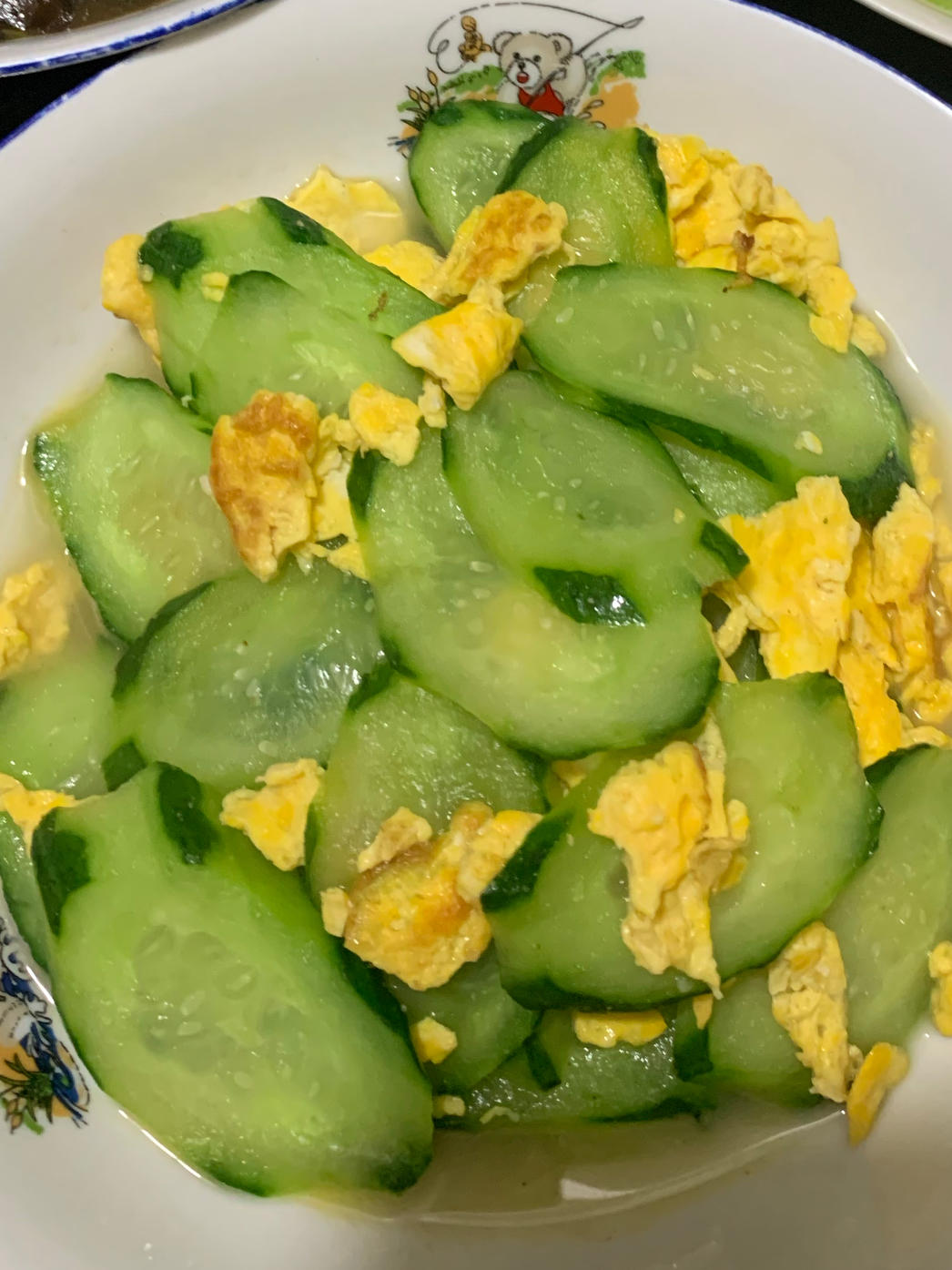 黄瓜炒鸡蛋 （青瓜炒鸡蛋）
