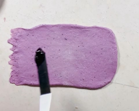 蓝莓酱面包——这个颜色你爱了吗？的做法 步骤7