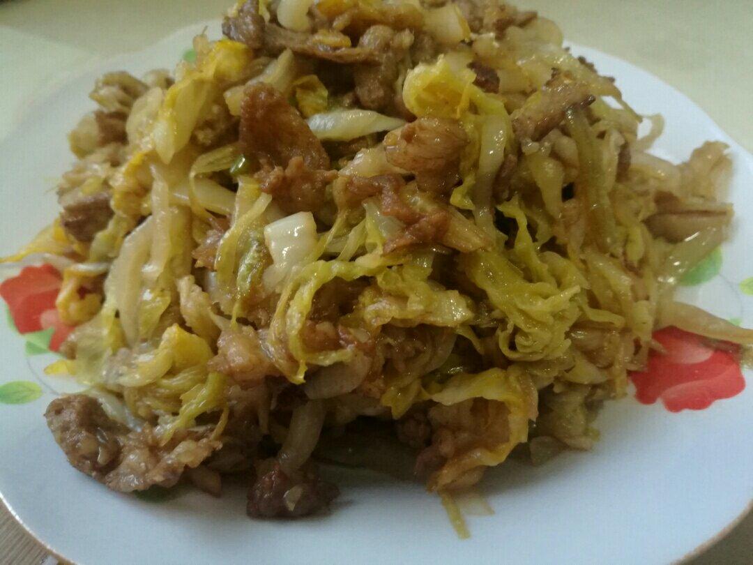 快手东北酸菜炒肉丝