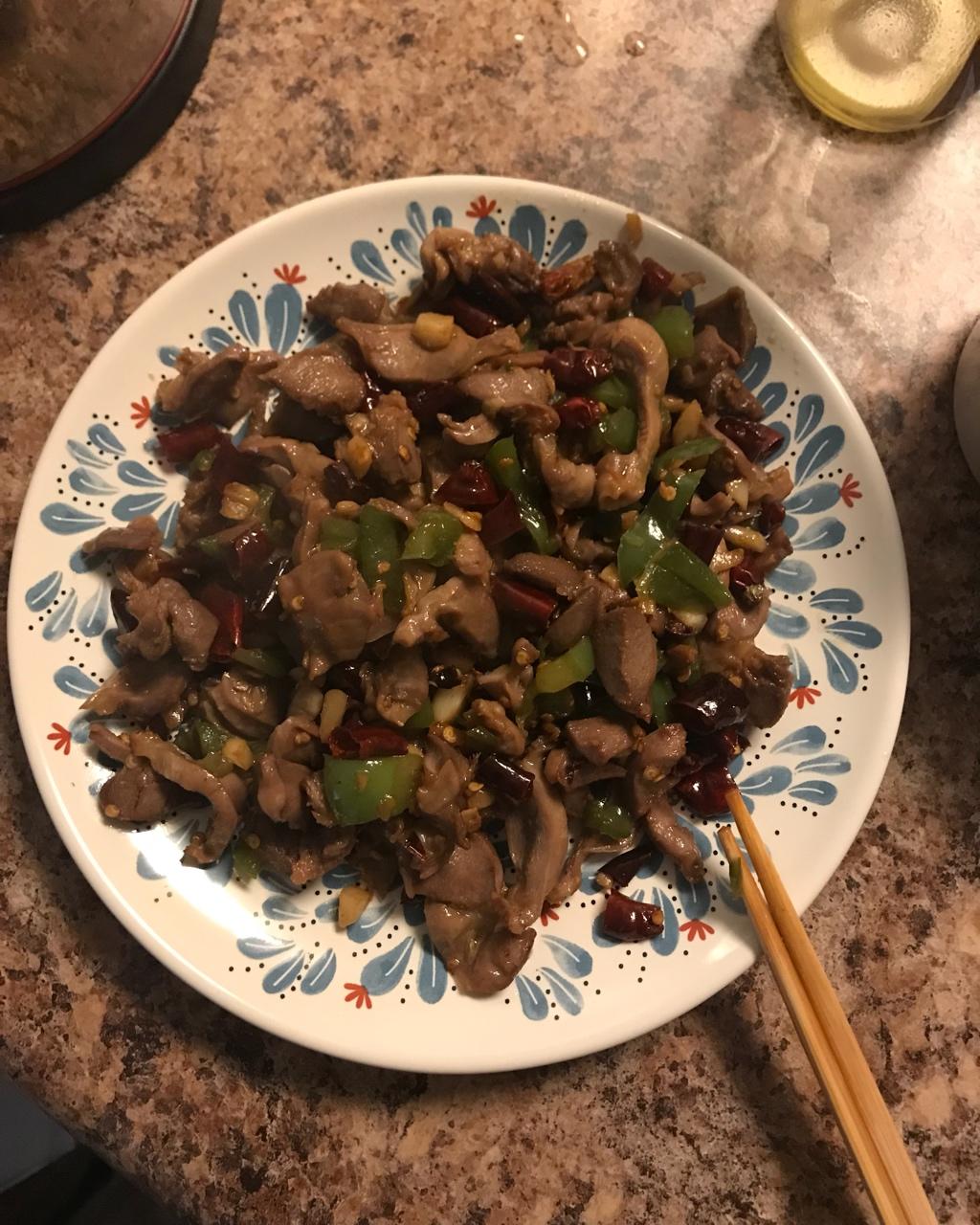 小米椒爆鸡胗