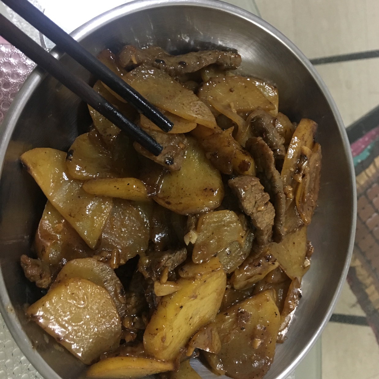 土豆炒牛肉