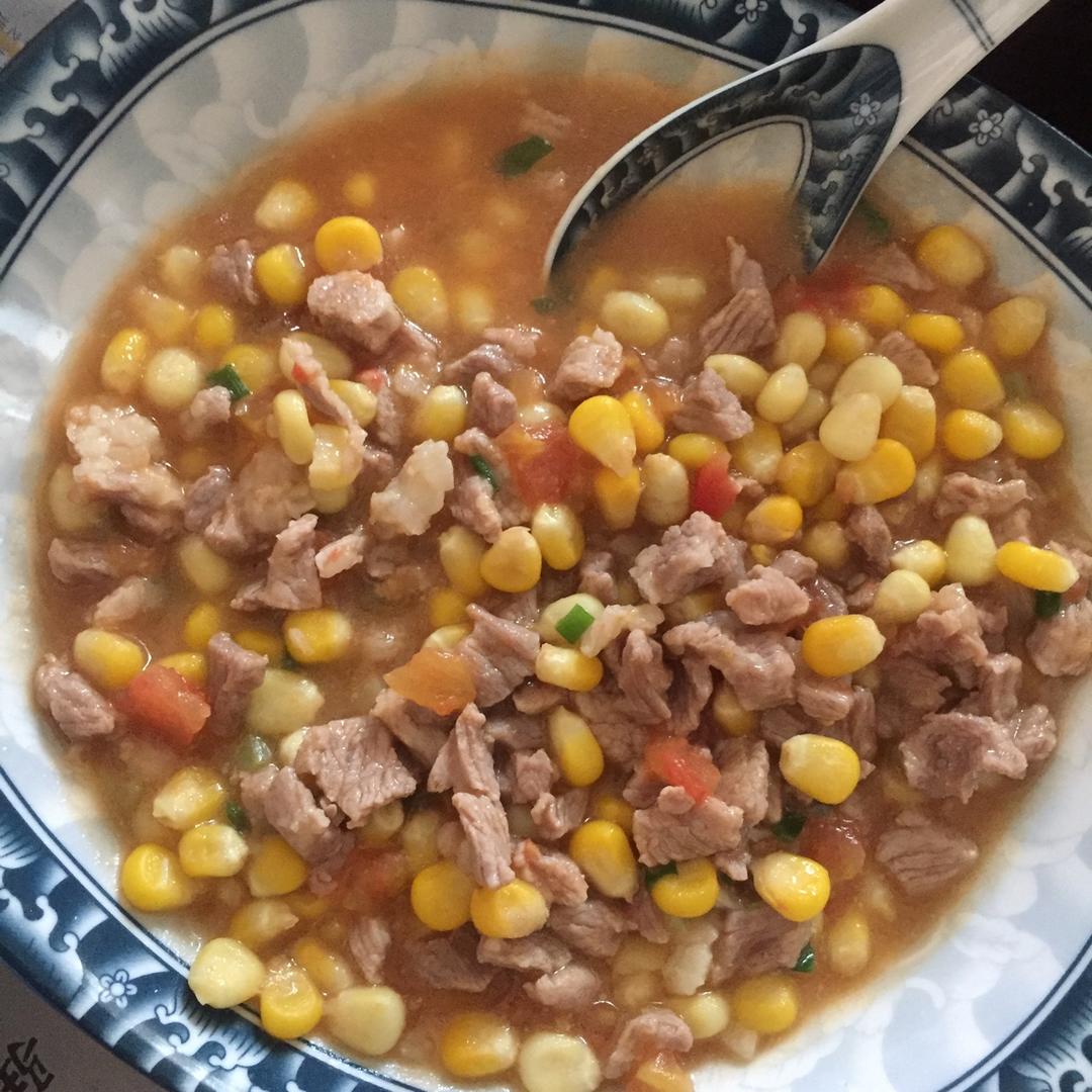 玉米炒肉末【超级下饭的快手家常菜】