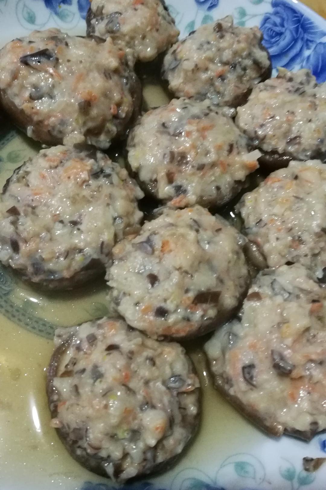 豆腐肉末酿香菇