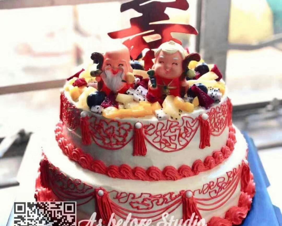 中国风祝寿蛋糕的做法