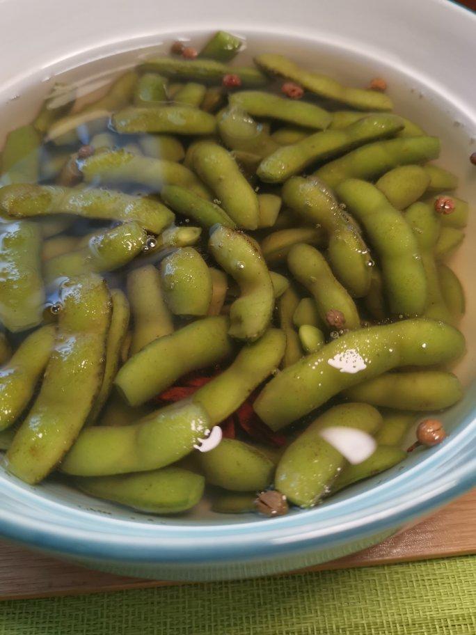 煮毛豆—不会变色版