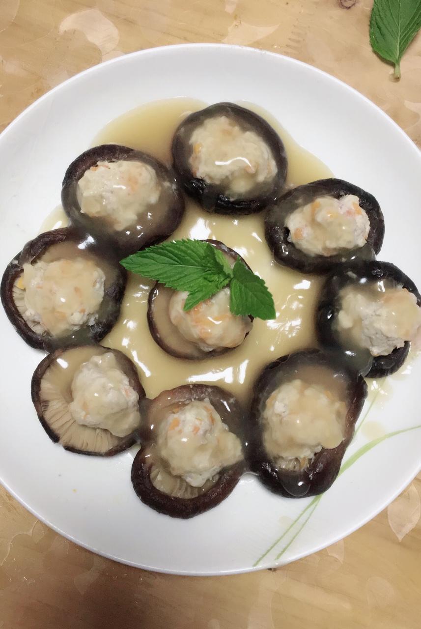 豆腐肉末酿香菇