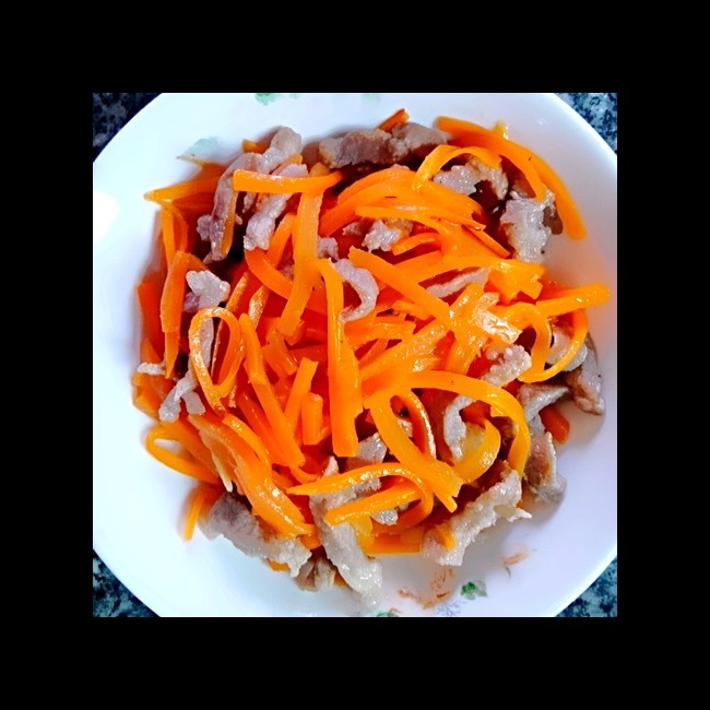 青椒胡萝卜肉丝