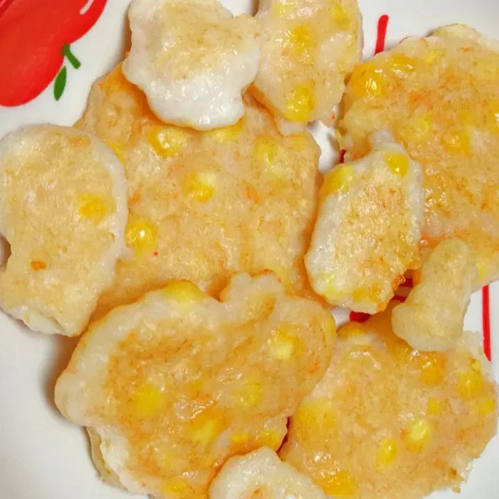 【女儿极力推荐】虾饼颗粒感玉米粒胡萝卜丁早餐搭档满口虾肉健身减脂蛋白质