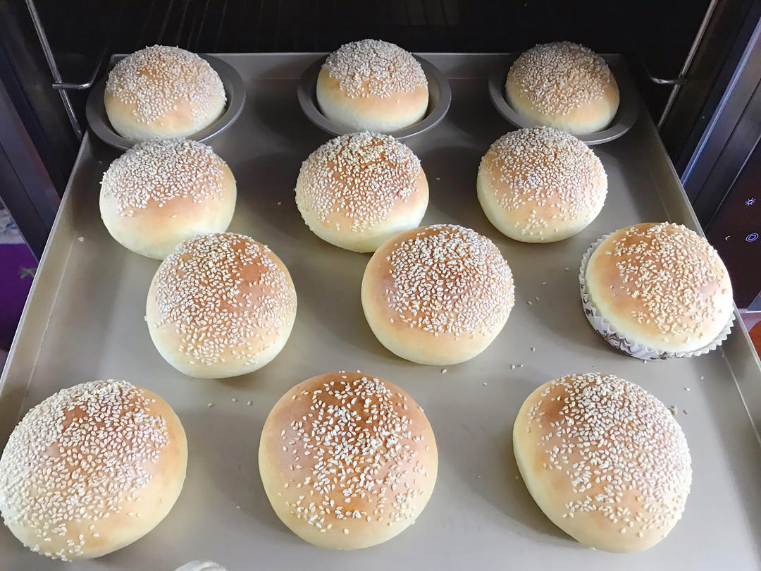 超~级松软的烫种汉堡胚