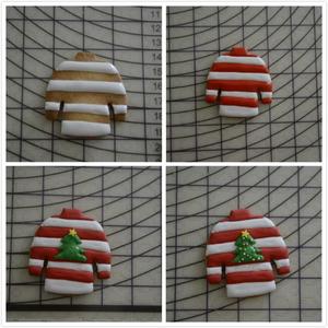 6款冬季圣诞毛衣糖霜饼干制作方法的做法 步骤2