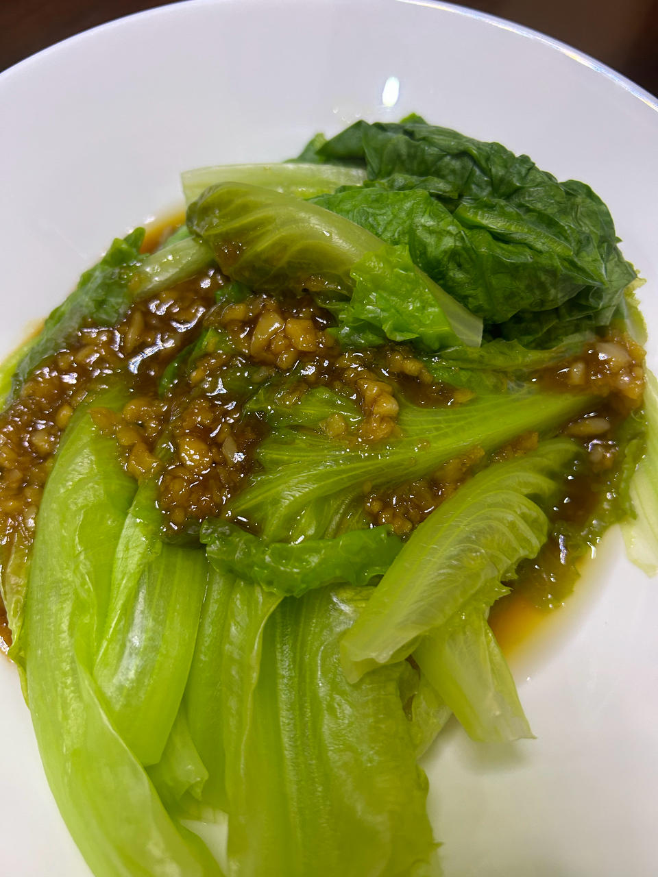 一点不输饭店的白灼罗马生菜