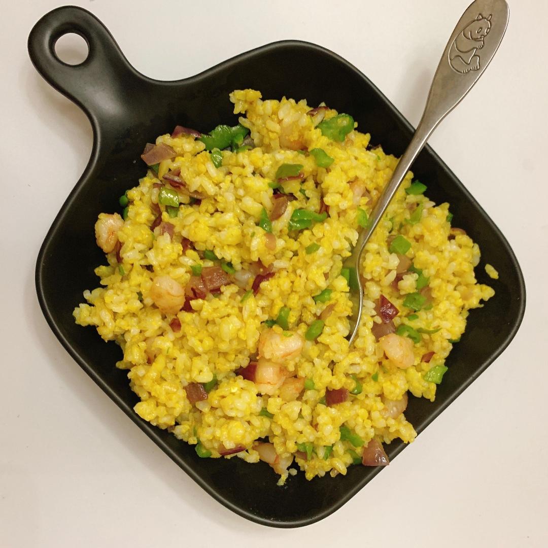 黄金虾仁炒饭