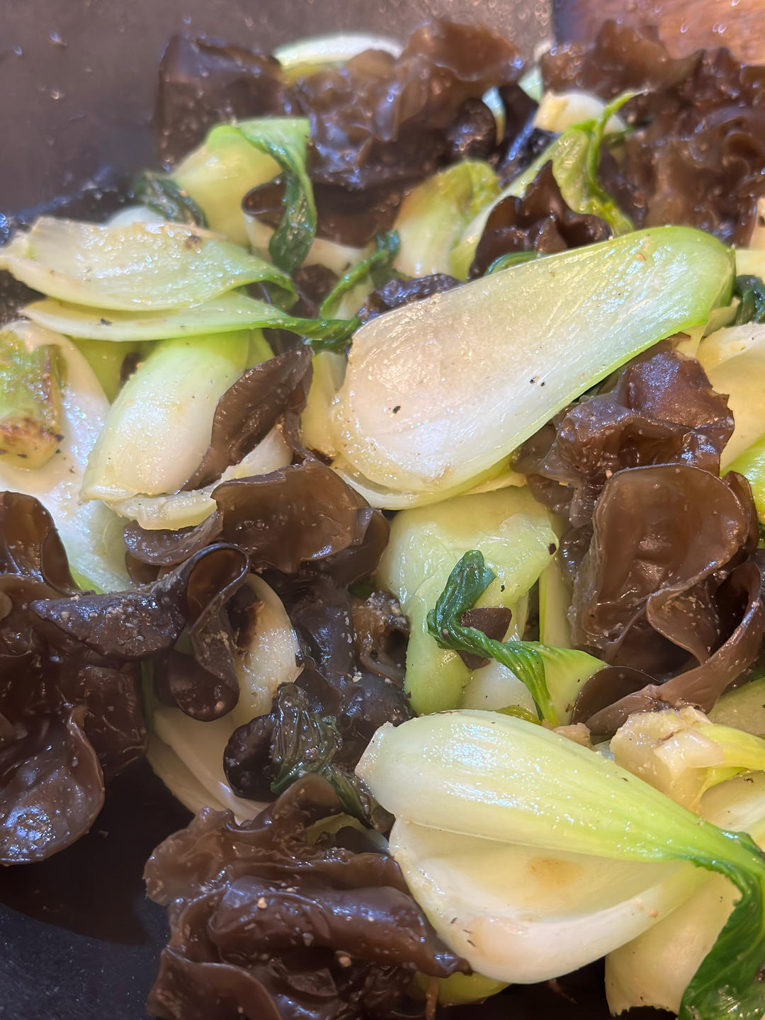 小油菜炒黑木耳