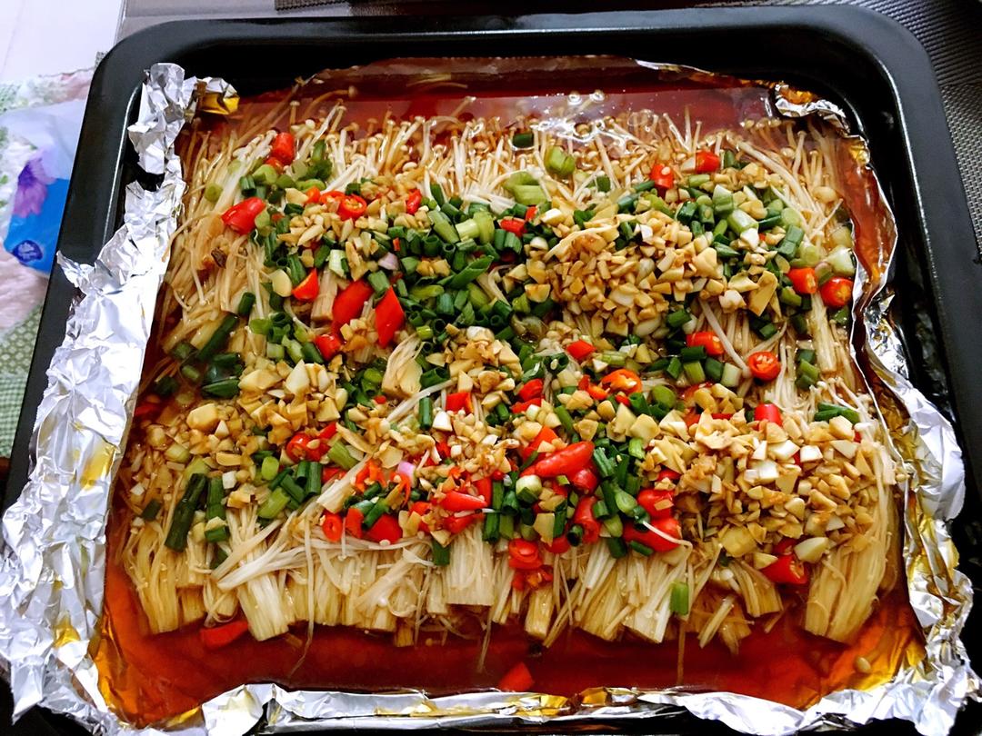 icy大懒猫做的锡纸金针菇家庭版