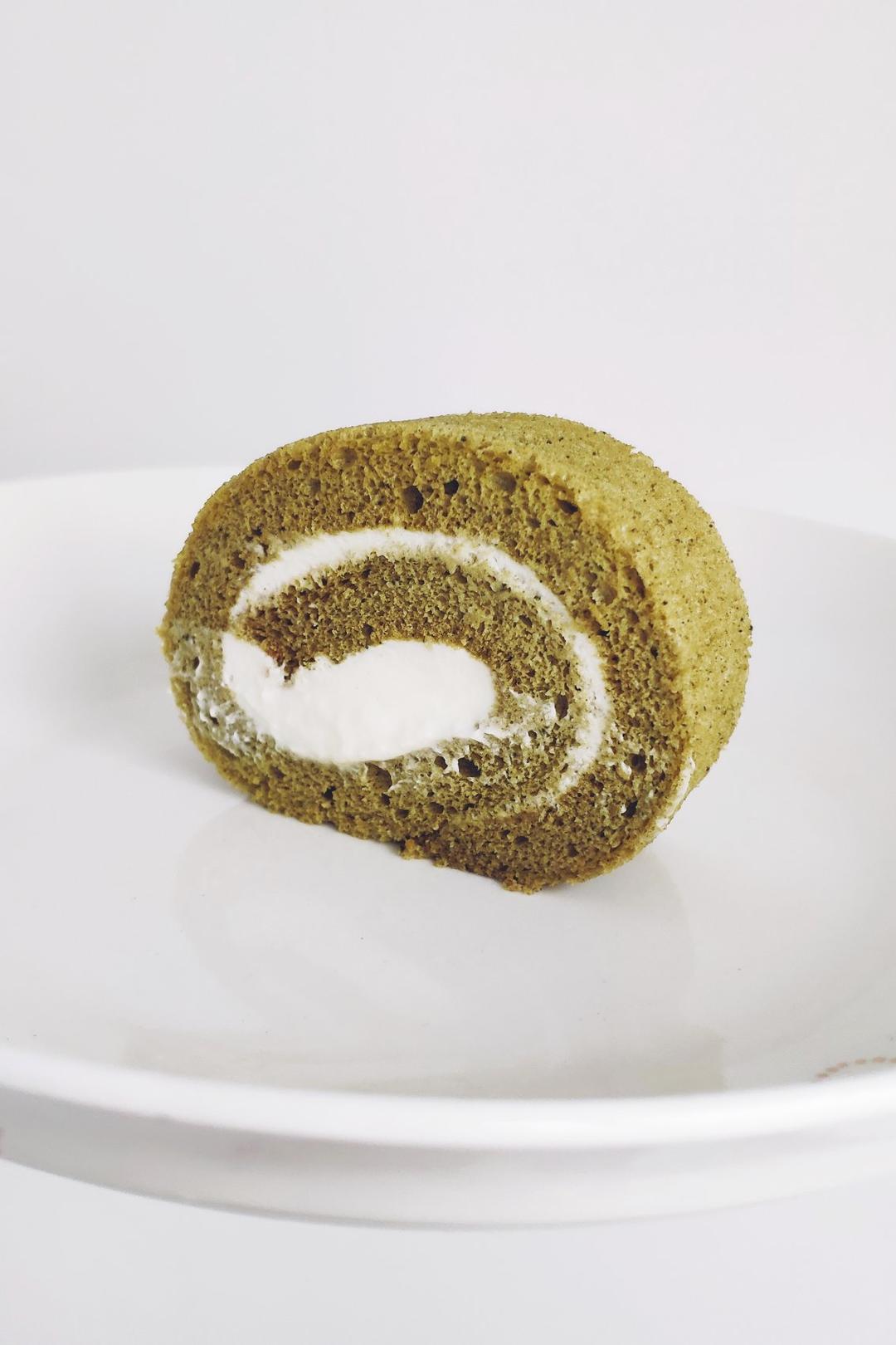 【i烘焙】抹茶戚风蛋糕卷