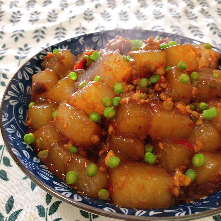 肉沫炒凉粉