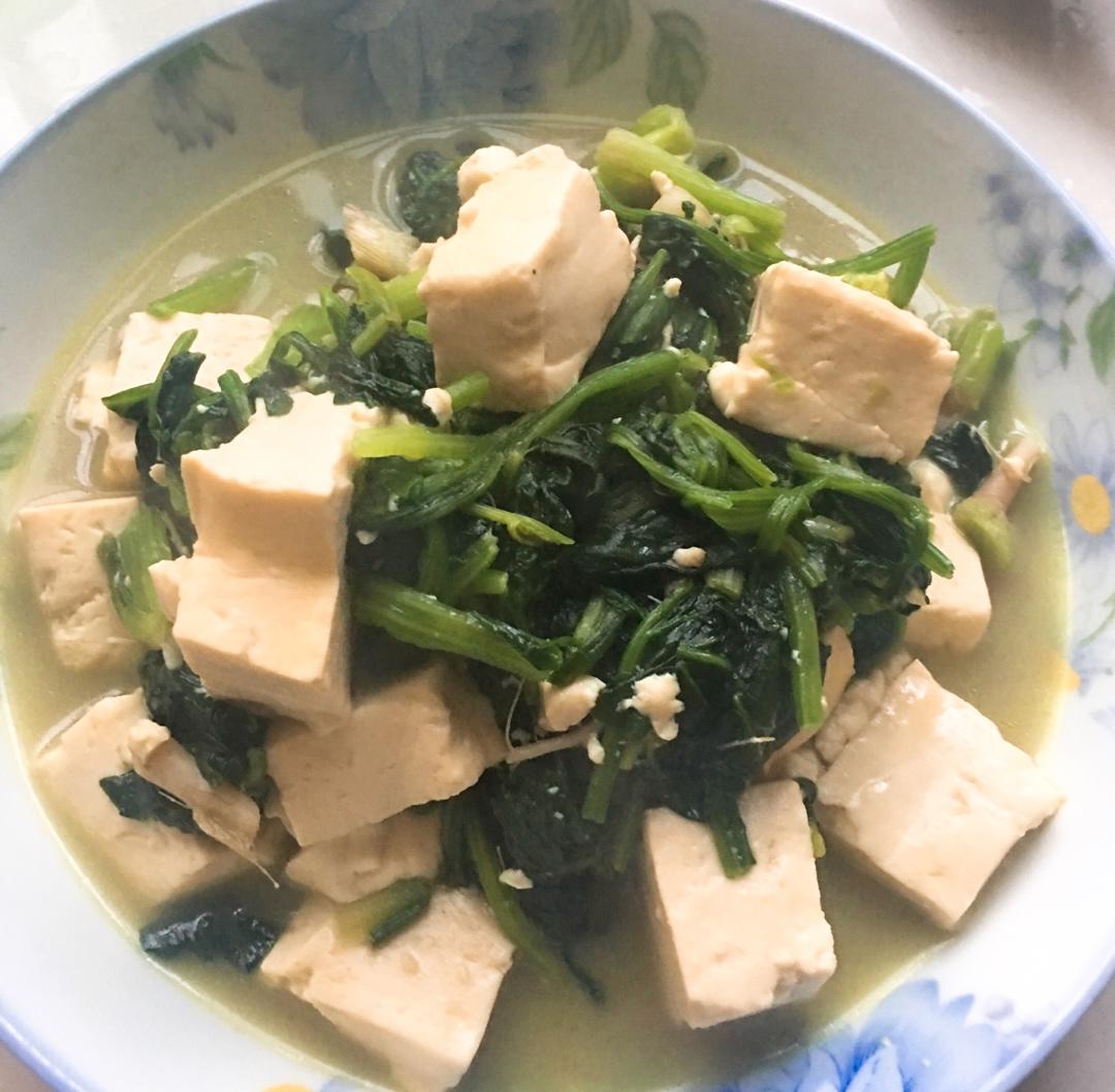 菠菜炒豆腐