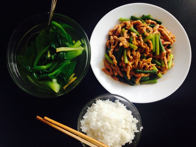 蒜薹炒肉丝