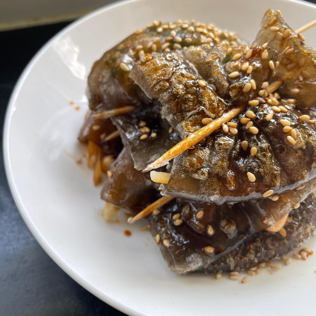 比肉还好吃的重庆烧烤苕皮（平底锅简易版  ）