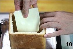 奶酪培根土司堡的做法 步骤10