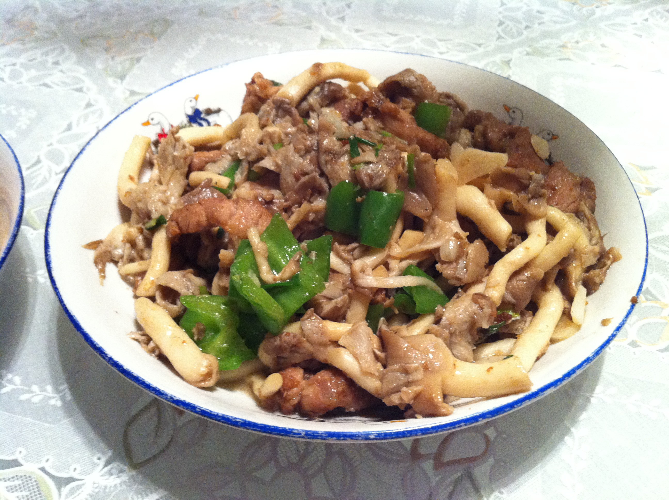 蘑菇炒肉丝
