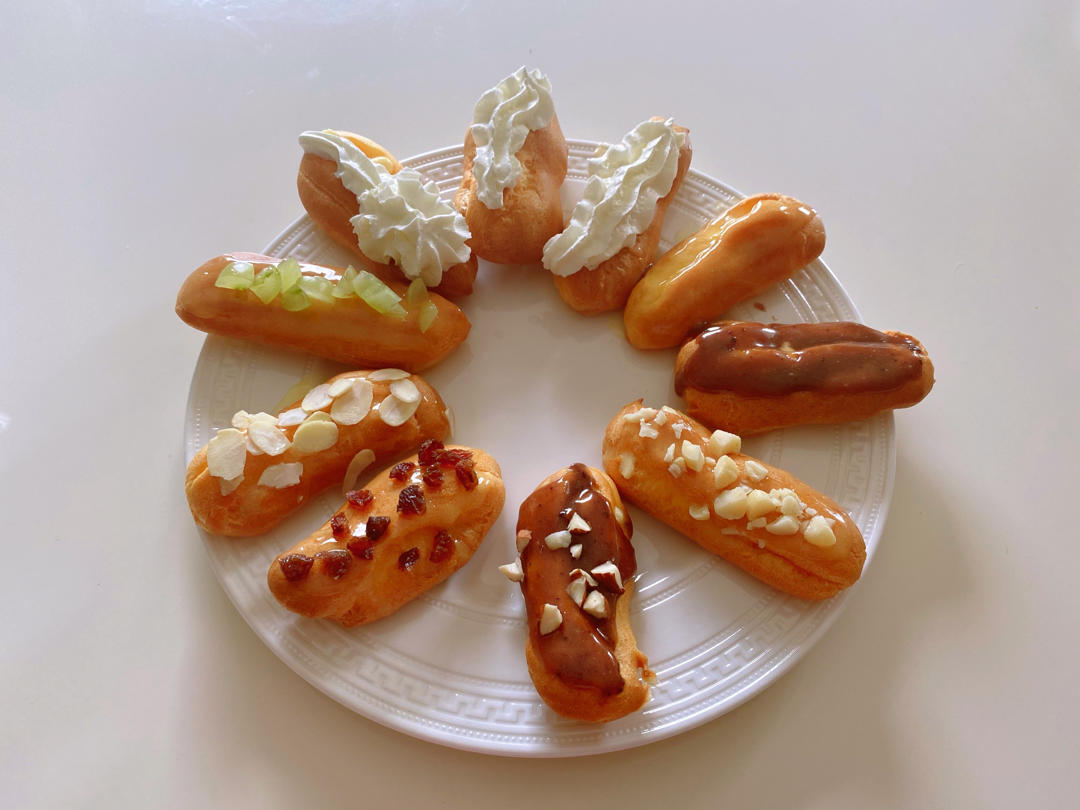 （视频菜谱）手指泡芙 Éclair／闪电泡芙