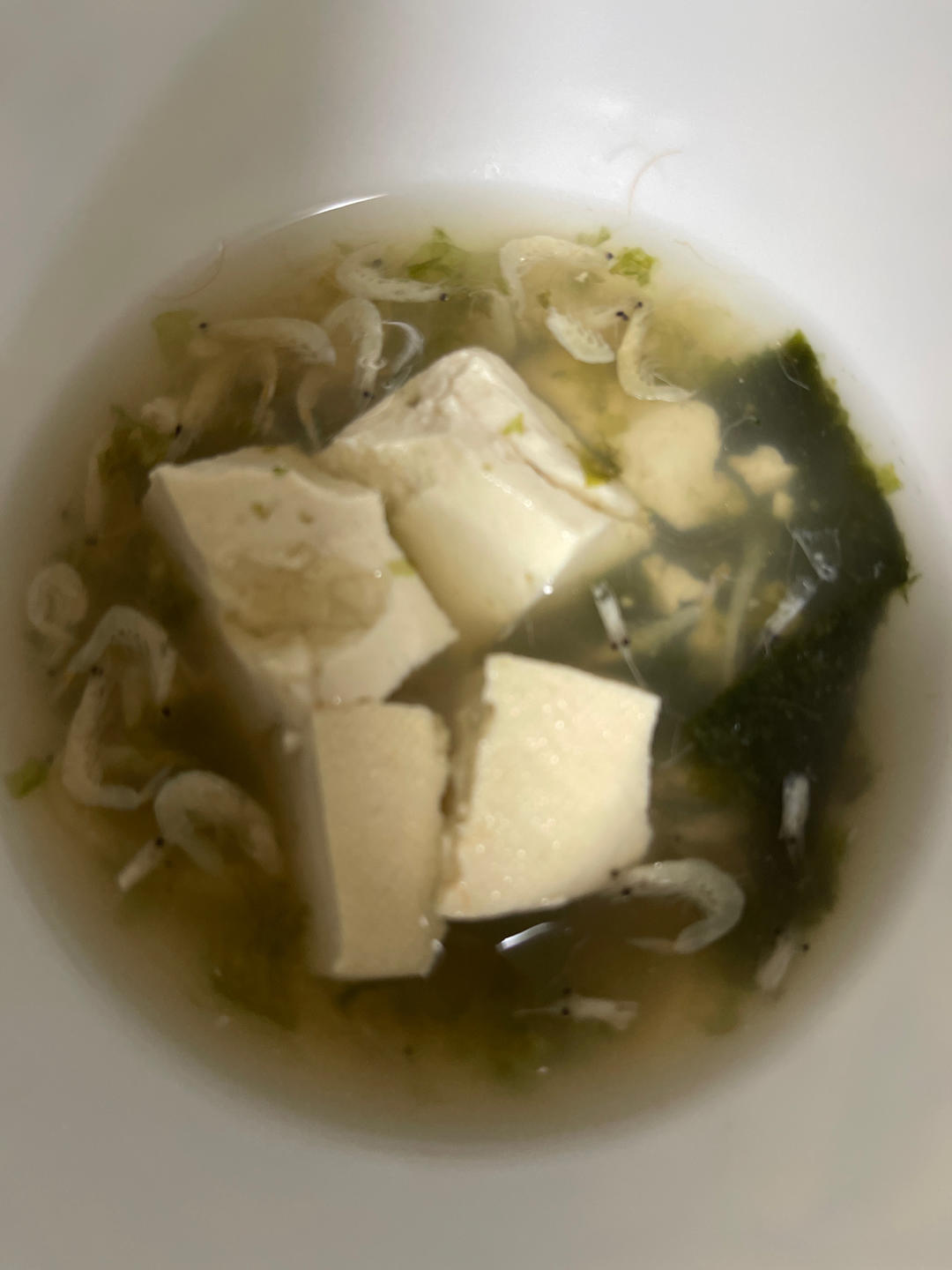紫菜冬瓜豆腐虾皮蛋花汤