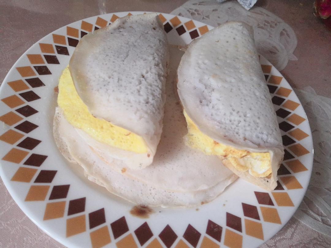 萌萌1829做的米饼鸡蛋早餐