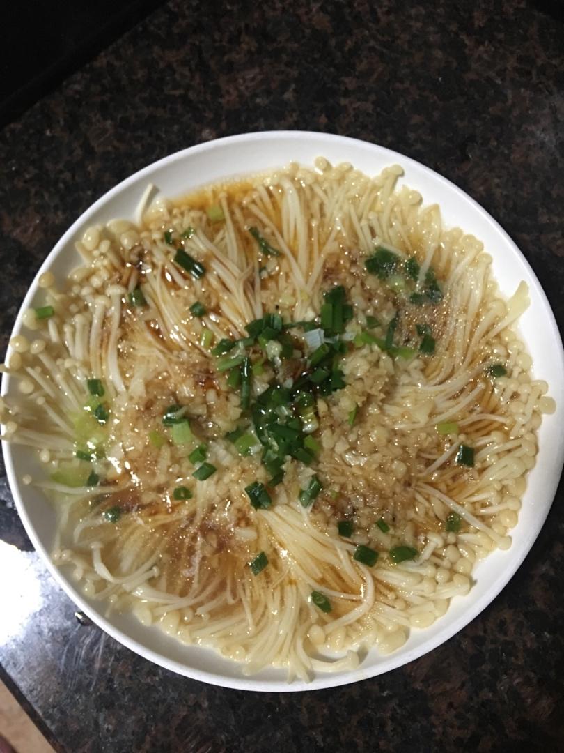 蒜蓉蒸金针菇