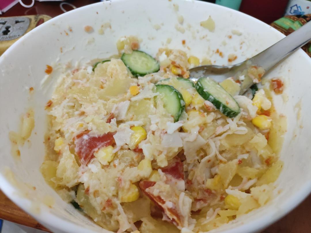 🉑️超好吃❗️减脂🍱土豆泥沙拉🥗比买的好吃😋