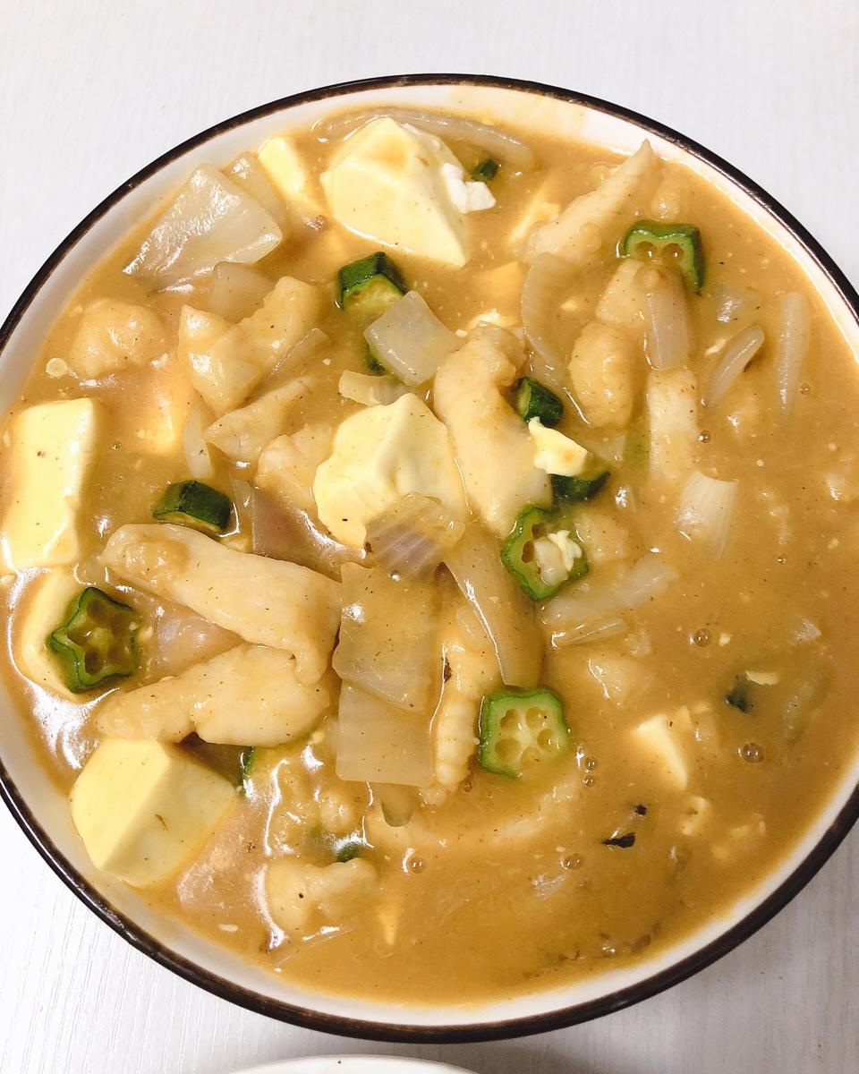咖喱巴沙鱼豆腐煲