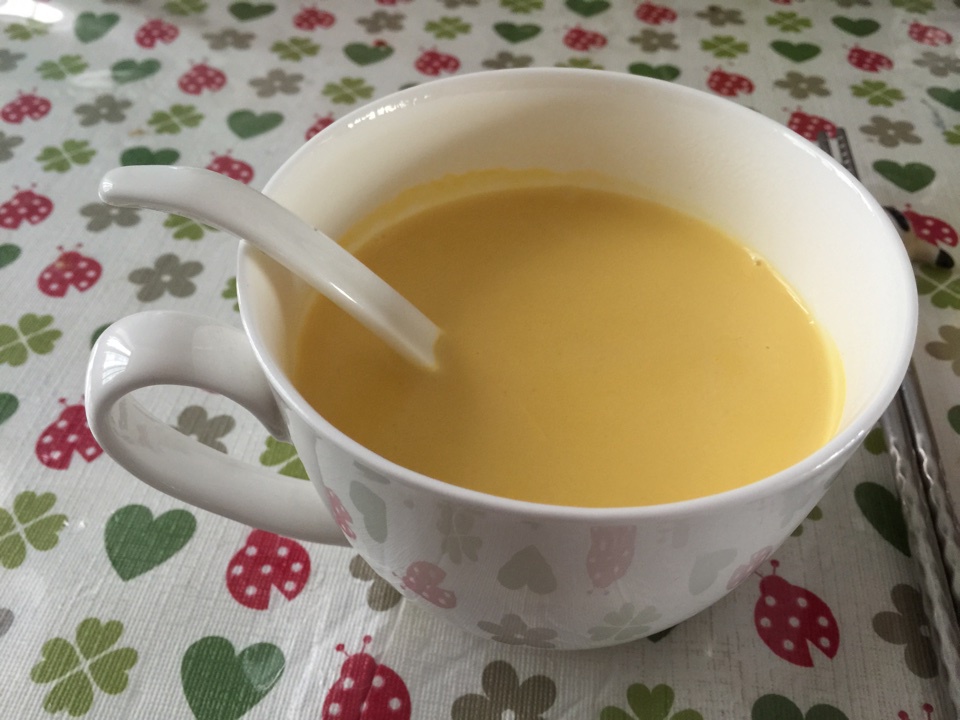 玲头c97做的南瓜牛奶糊