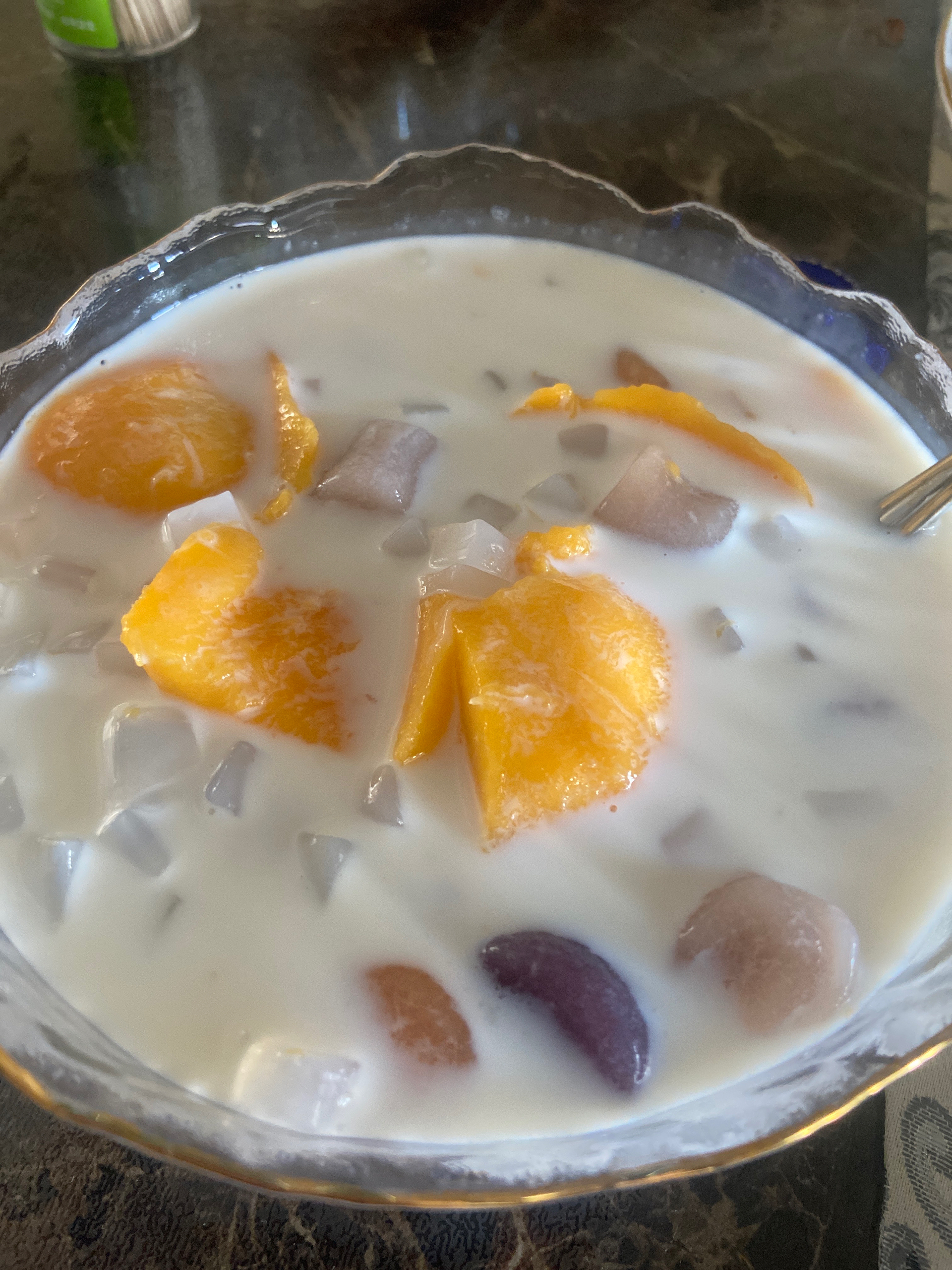 秋天的第一份甜品🥥椰香芒果奶冻甜品碗