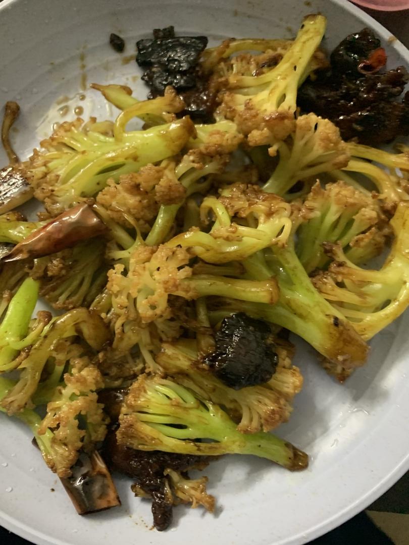 老丁的私房菜-干锅花菜