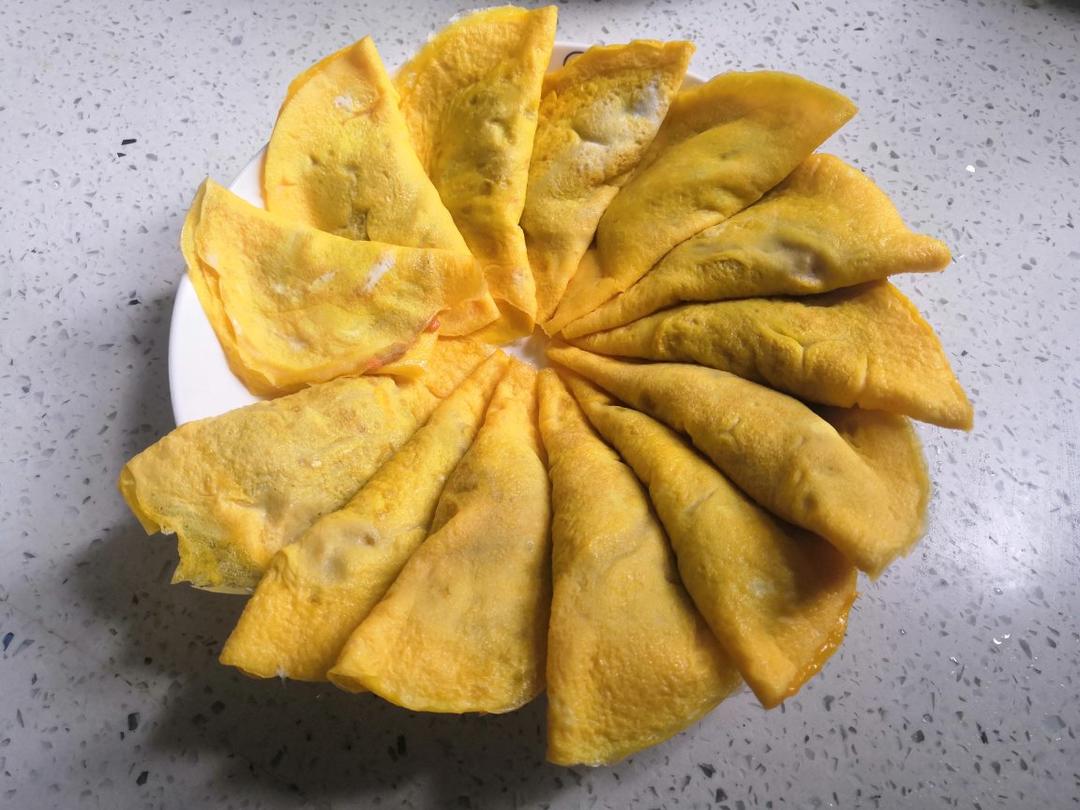 过年必备菜…蛋饺…