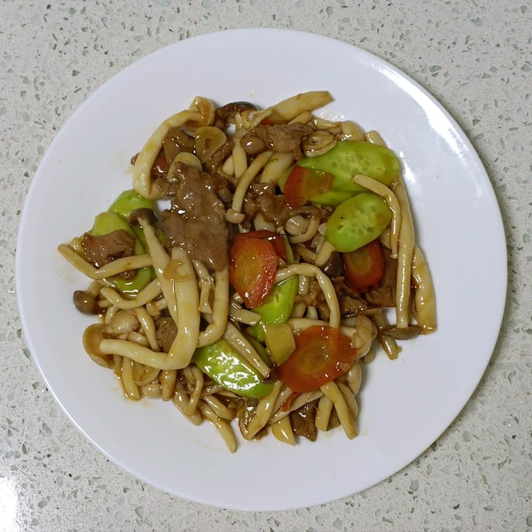 耗油虾仁白玉菇（快手小炒）