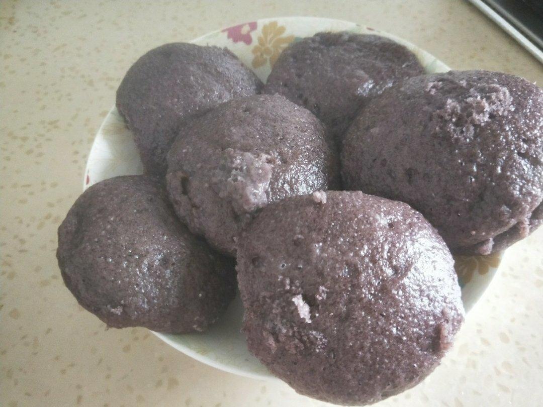 黑米馒头（家常原创）