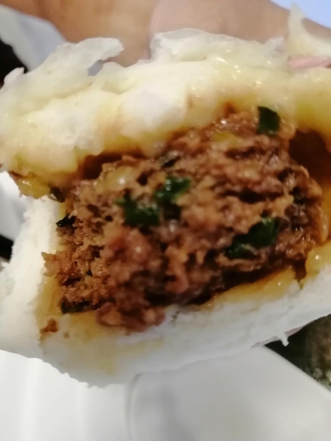 留汁的肉包馅料