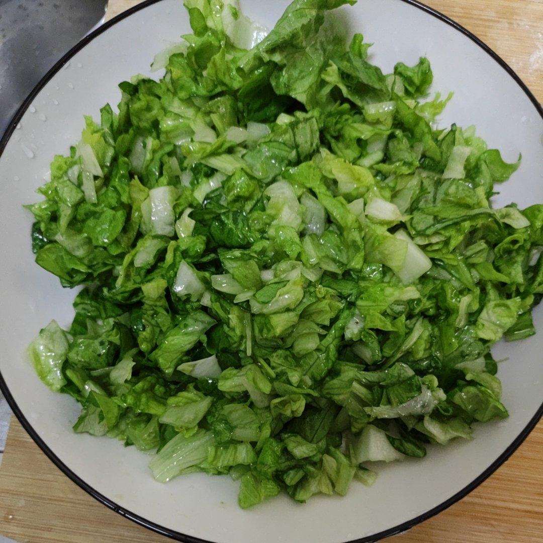 只有生菜的韩式生菜沙拉