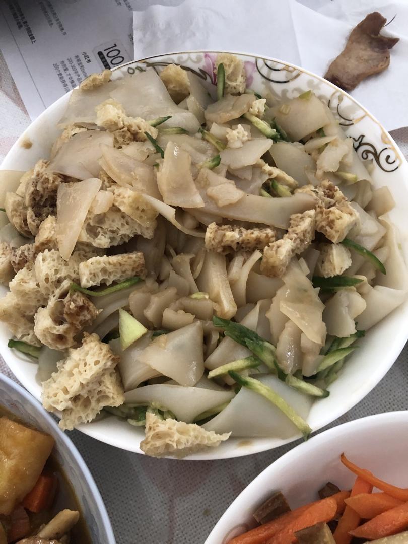 自制面筋，凉皮