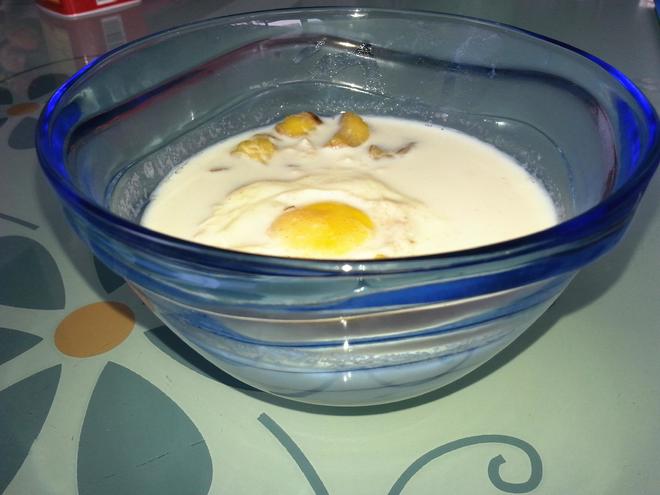 粟子鲜奶窝蛋的做法