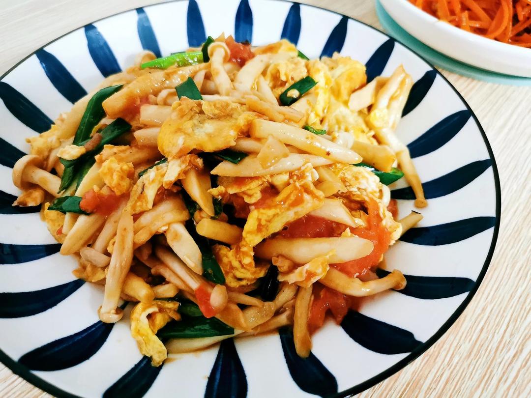 低脂菜~蚝油海鲜菇炒蛋