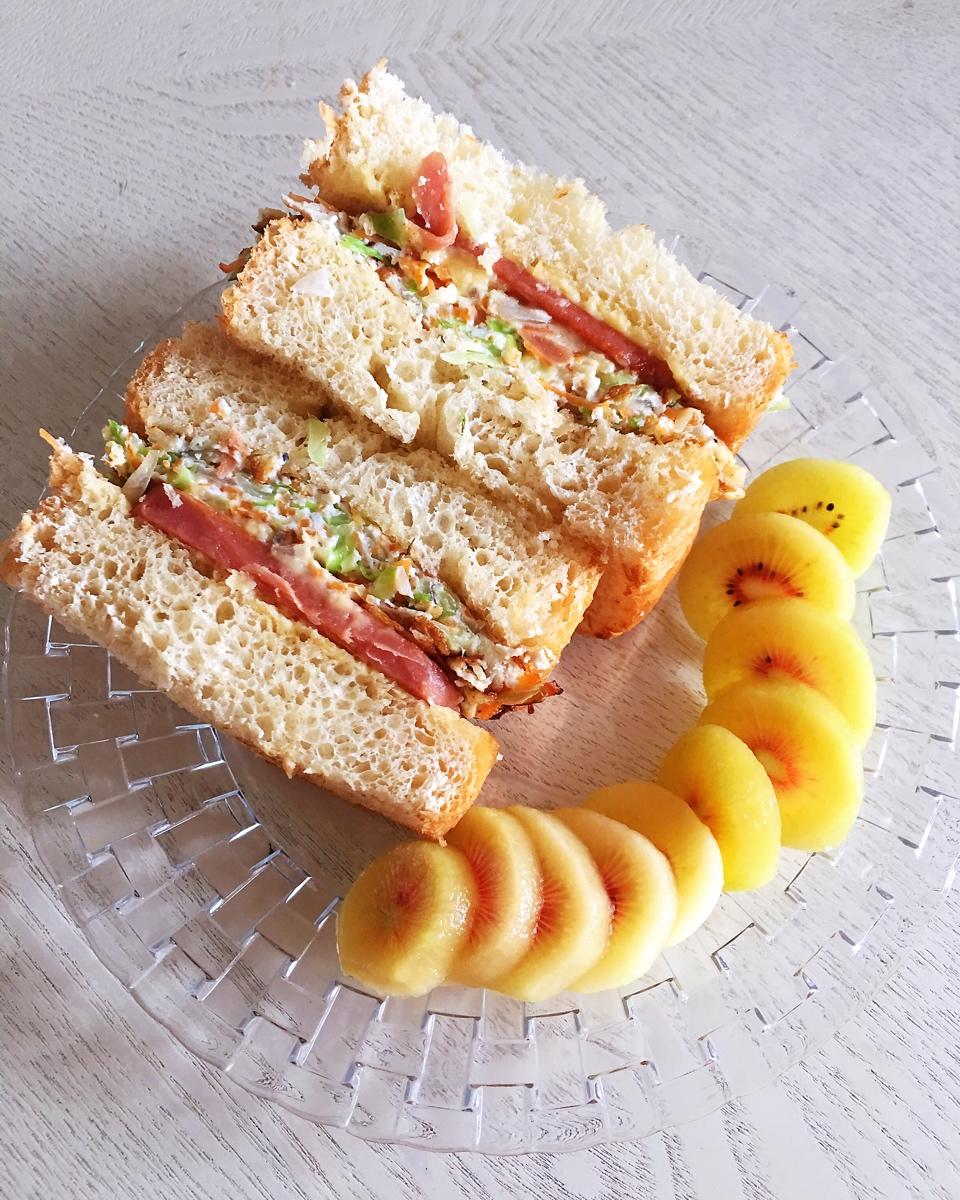 哆duo做的 韩国街边小吃同款>韩式早餐三明治