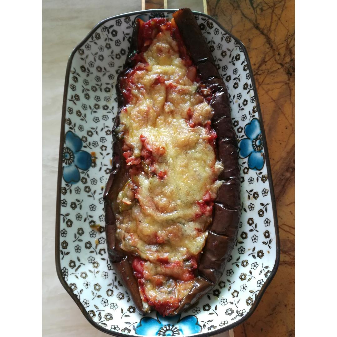 芝士蒜蓉烤茄子