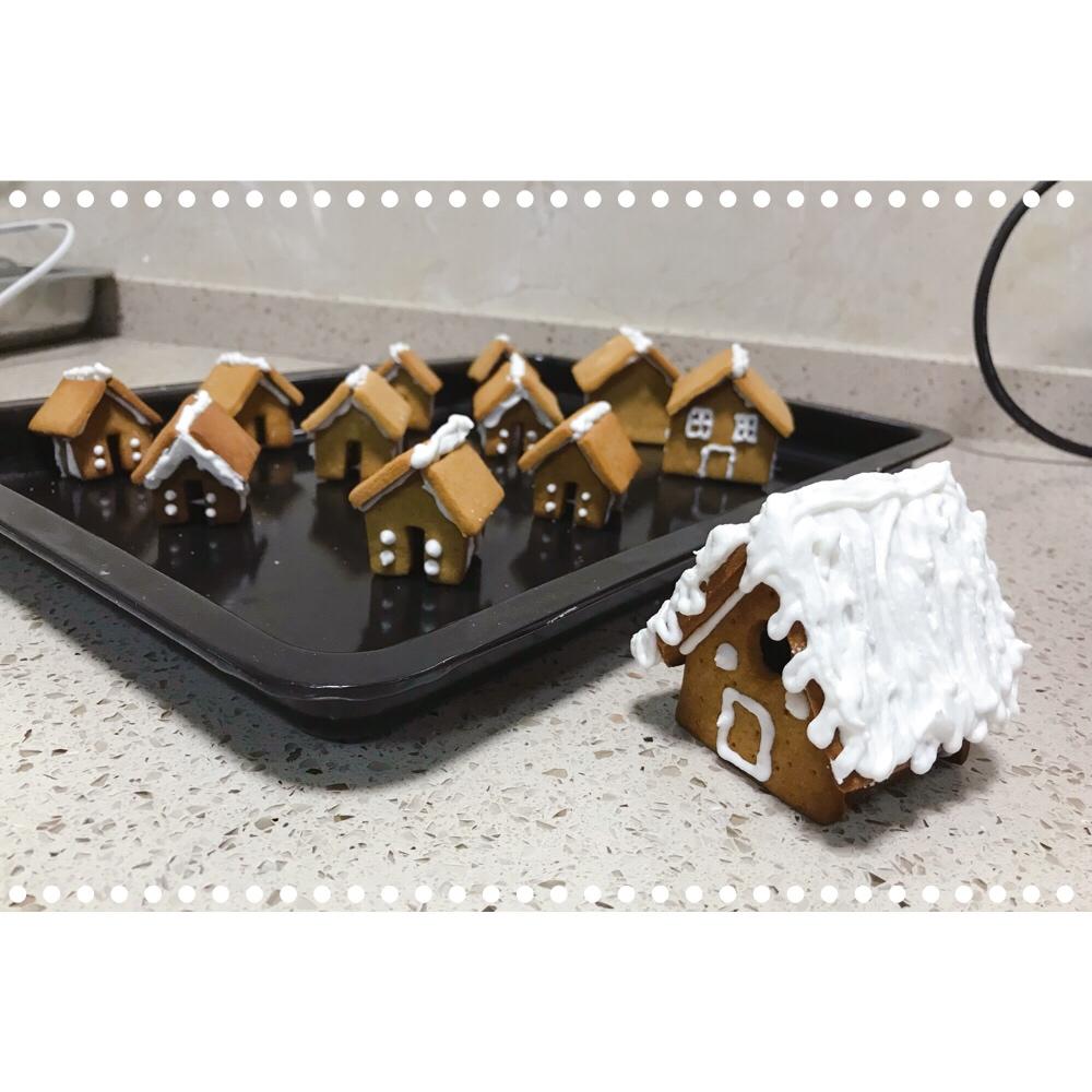 糖霜饼干圣诞迷你姜饼屋