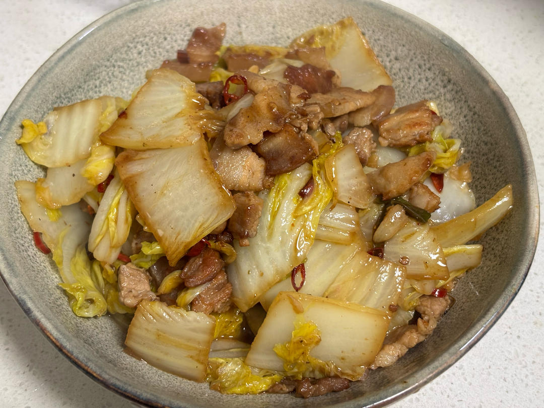 吃不腻的五花肉炒白菜—优质脂肪和纤维素